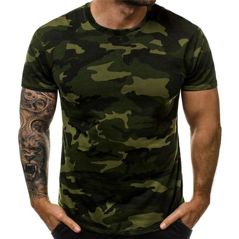 CamSolomon-T-shirt à manches courtes pour homme, streetwear en coton, col rond, décontracté, salle de sport, mode estivale, nouveau