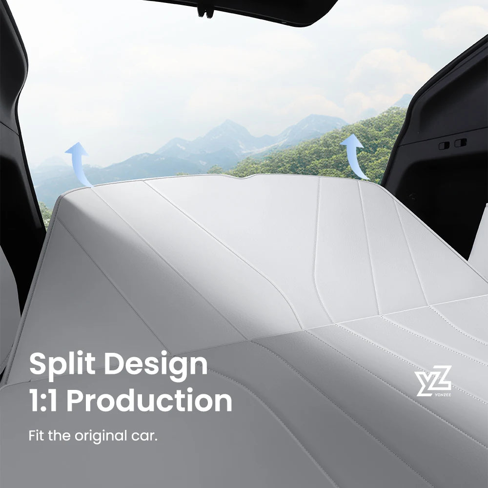 YZ Pour Tesla Modèle Y Juniper 2021-2025 Tapis en cuir entièrement entourés Tapis imperméables non glissants Tapis sur mesure