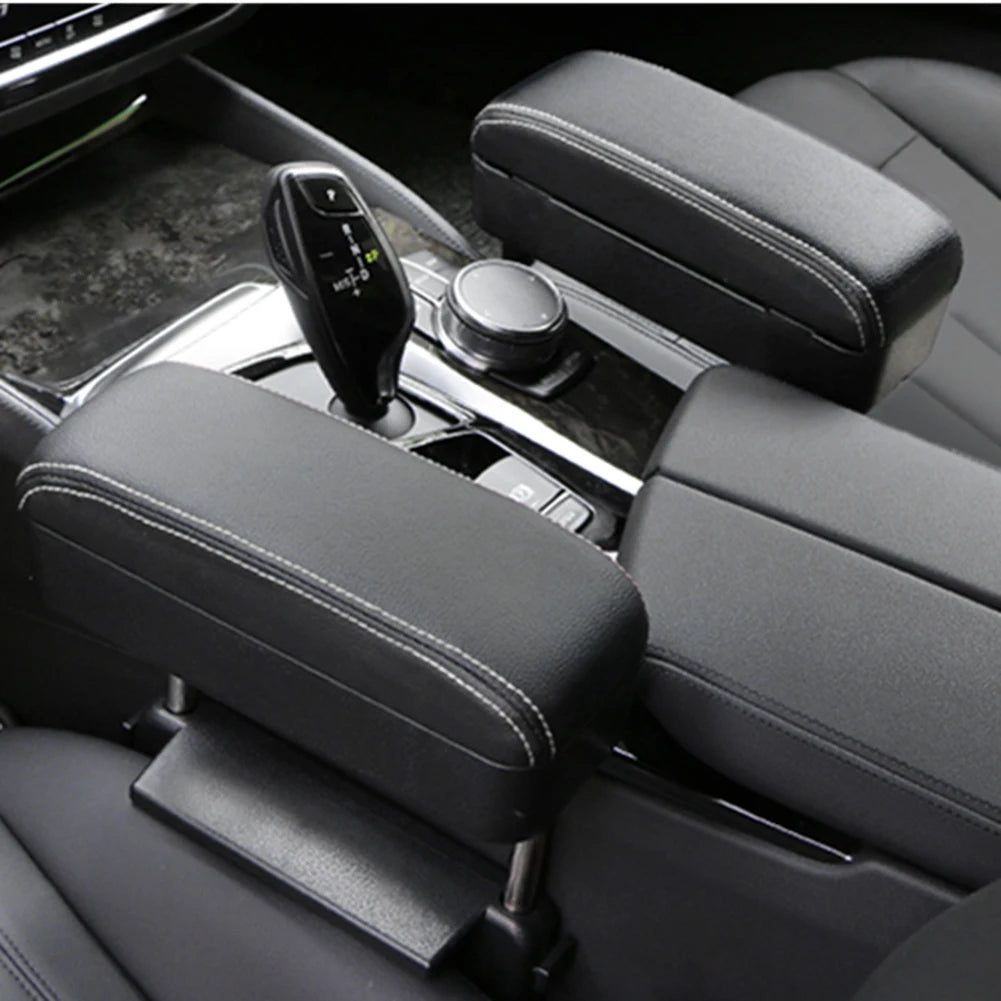 Adjustable Height Center Console Storage Organizer Lifting Mechanism Clamp Design Seat Side Storage Box Multi-functional Storage