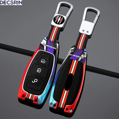 Étui pour clé de voiture en alliage de Zinc, coque de protection pour Ford Mondeo Focus Fiesta Kuga c-max s-max MK3, accessoires d'intérieur de voiture