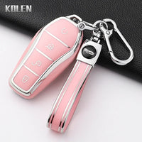 Pour BYD Song Plus Atto 3 Han EV Tang DM Qin joint dauphin mode TPU voiture clé housse protégée porte-clés Fob accessoires