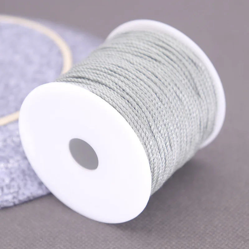 Corde de coton pour macramé, ficelle, ficelle, fil, artisanat, couture, tentures murales faites à la main, bohème, fête de mariage, décoration d'intérieur, 1.2mm, 37m