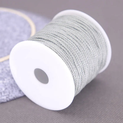 Corde de coton pour macramé, ficelle, ficelle, fil, artisanat, couture, tentures murales faites à la main, bohème, fête de mariage, décoration d'intérieur, 1.2mm, 37m