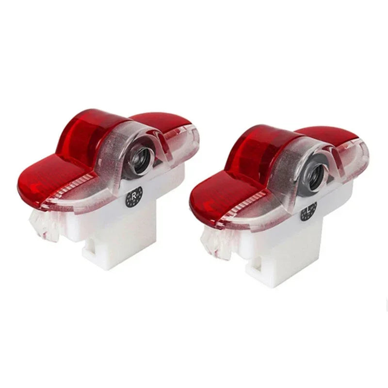 2 pièces porte de voiture bienvenue lumière Logo fantôme ombre projecteur lampe pour Skoda VRS Logo Octavia A5 MKII 2006 2007 2008-2013 accessoires