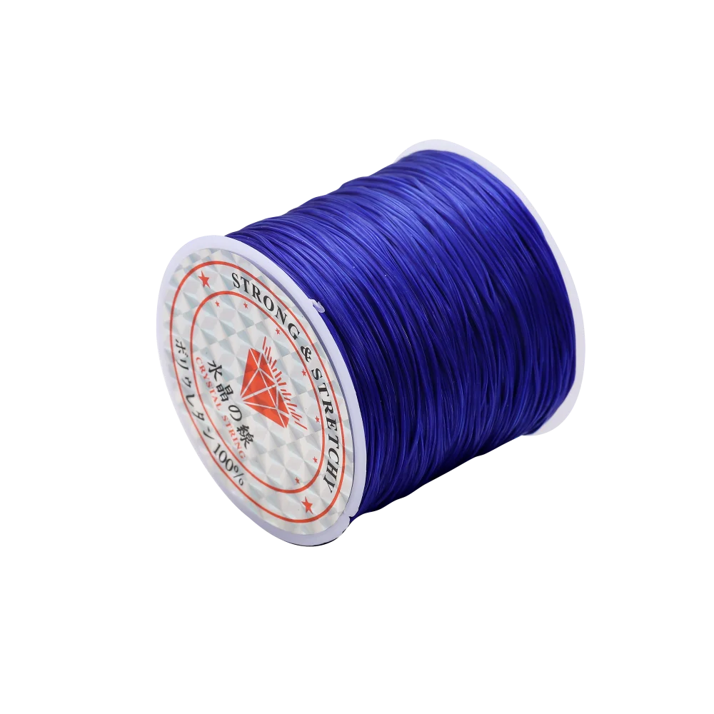 Fil élastique rond en cristal, 10 mètres, 0.7mm, cordon extensible en caoutchouc et Nylon pour la fabrication de bijoux, Bracelet de perles