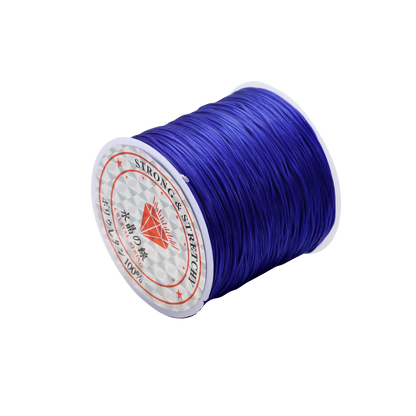 Fil élastique rond en cristal, 10 mètres, 0.7mm, cordon extensible en caoutchouc et Nylon pour la fabrication de bijoux, Bracelet de perles