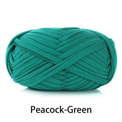 Fil en tissu élastique de 100g 30m de haut, épais, fait à la main, sac tricoté au Crochet, panier de rangement, paquet de matériel de fil au Crochet