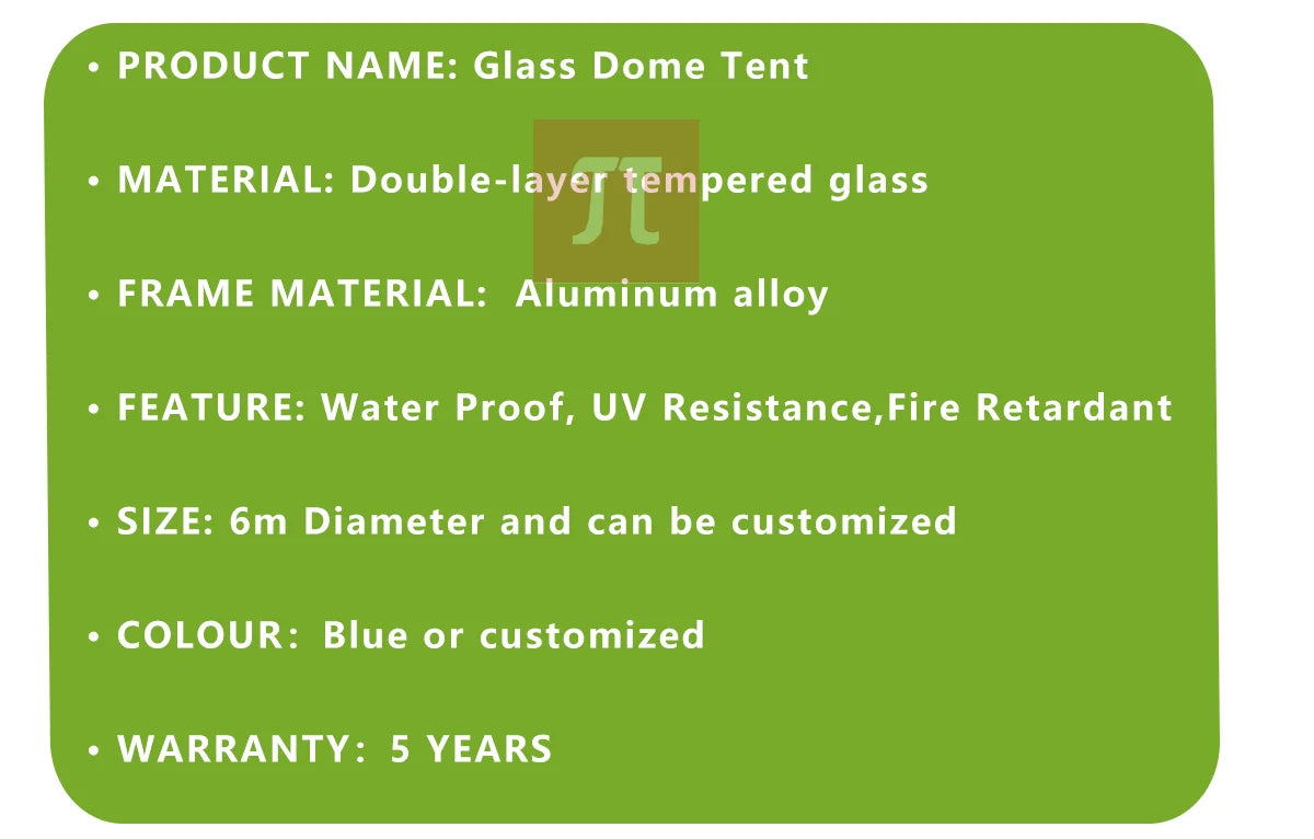 Tente dôme en verre de luxe de Style moderne pour 2-3 personnes, cadre en aluminium, tente extérieure en verre trempé pour fête, hôtel Igloo
