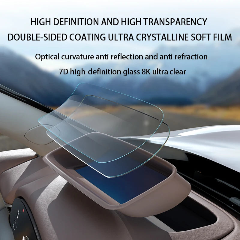 Pour ZEEKR 7X 2025 2026 housse de protection pour écran tête haute HUD housse de protection anti-poussière et anti-éblouissement accessoires d'intérieur de voiture