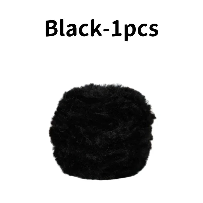Fil de fourrure Super doux, 1 œuf de 100 grammes, fil de fausse fourrure épais et moelleux pour cils, accessoires et couvertures pour écharpe tricotée au Crochet