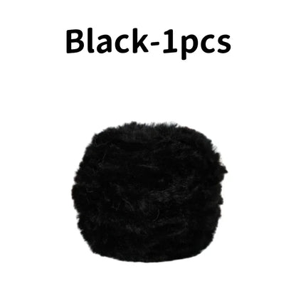 Fil de fourrure Super doux, 1 œuf de 100 grammes, fil de fausse fourrure épais et moelleux pour cils, accessoires et couvertures pour écharpe tricotée au Crochet