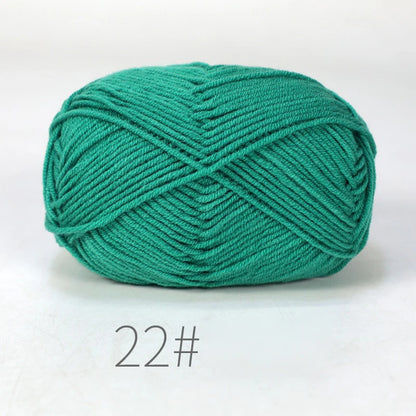 Nouveau 5 pièces 250g lait coton tricot laine fil couture teint Lanas pour Crochet artisanat pull chapeau poupées couture tricot outils