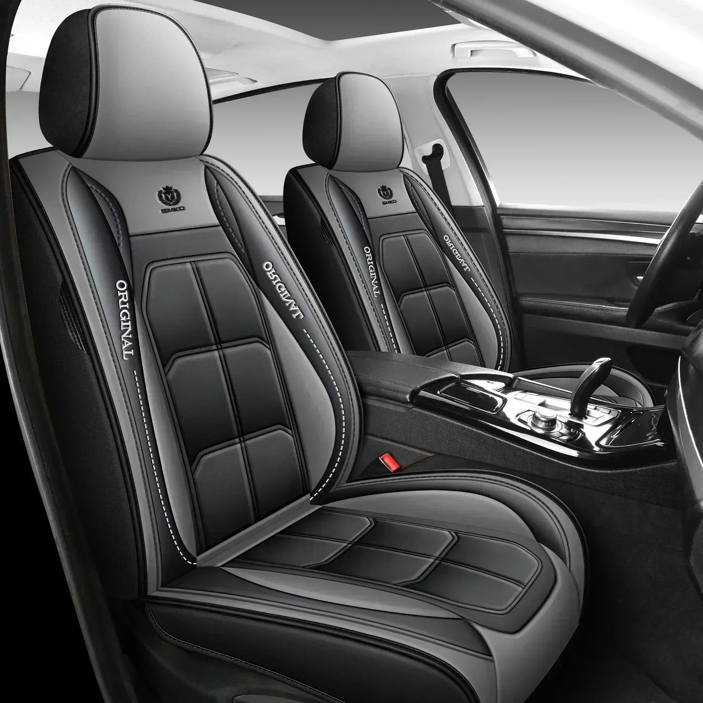 1pcs All inclusive seat cover full leather car seat cushion single seat driver and passenger seat cover all season universal pad