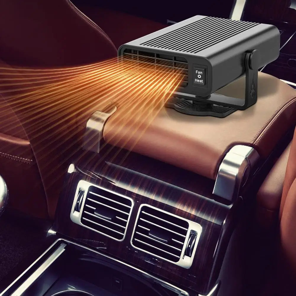 Chauffage de voiture, chauffage de voiture Portable 12V qui branchez-vous en allume-cigare chauffage de voiture électrique dégivreur chauffage rapide dégivrage désembueur