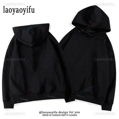 2025 sweat à capuche en coton de haute qualité femmes hommes classique personnalisé personnalité sweat décontracté mode Hipster Hip-hop à capuche