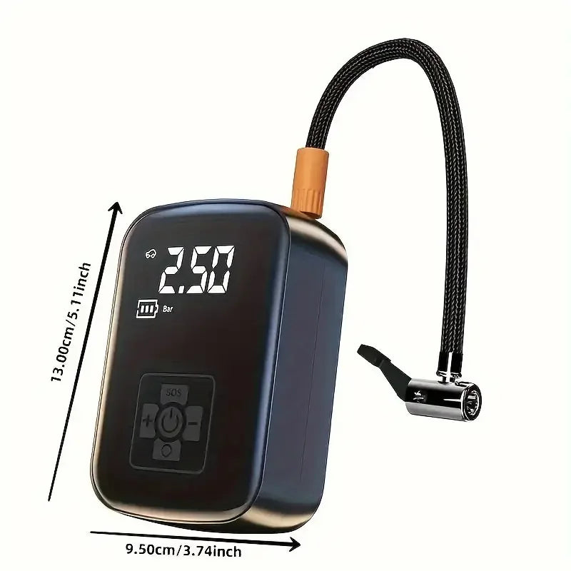 LEIBOO compresseur d'air de voiture filaire/sans fil 150PSI pompe de gonflage de pneu électrique Portable pour balles de pneu automatique de vélo de moto