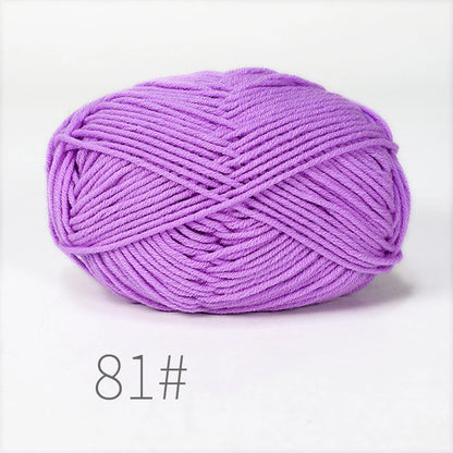 Nouveau 5 pièces 250g lait coton tricot laine fil couture teint Lanas pour Crochet artisanat pull chapeau poupées couture tricot outils