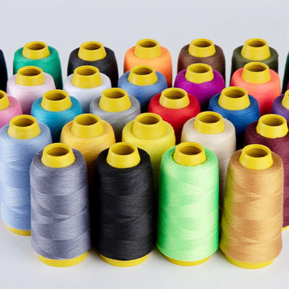 Fil à coudre en Polyester Durable, 1300 Yards/rouleau, Machine à coudre professionnelle, broderie, outils de couture à domicile