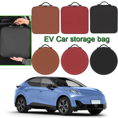 Boîte de rangement pour câble de recharge de voiture électrique compatible avec LYNK&CO 01 02 Z10 Z20 03 05 06 07 08 09 900 Câbles de charge de véhicule électrique Sac de transport