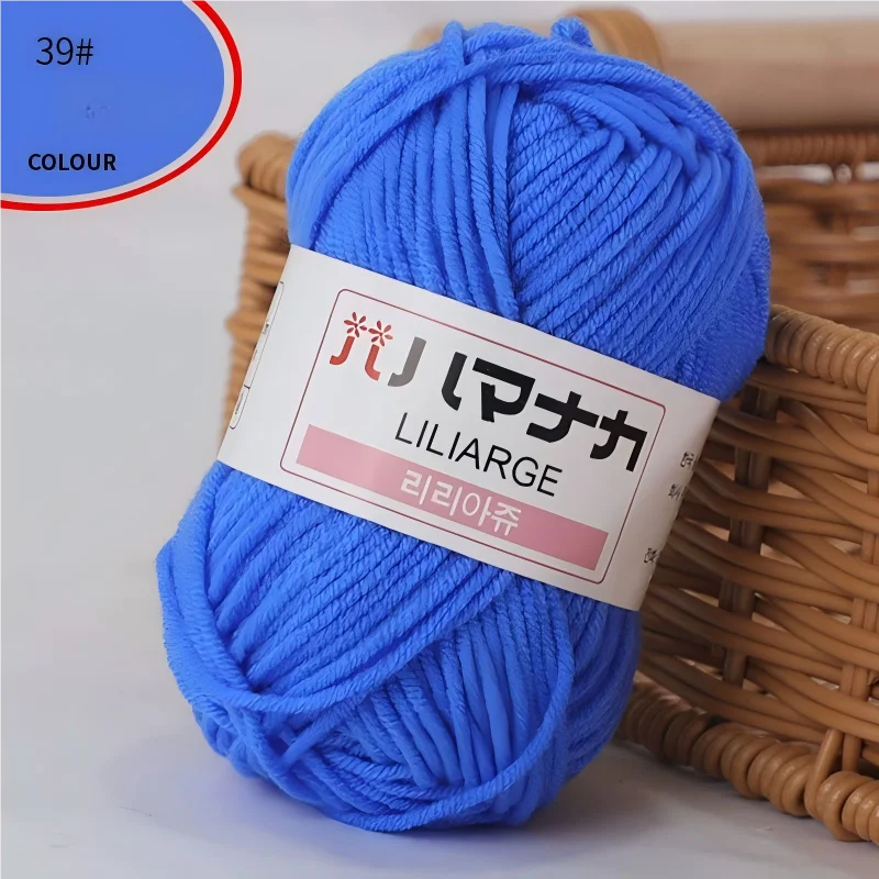 Fil à tricoter en coton doux et épais pour bébé, fil de velours en fibres épaisses pour tricot à la main, fil à crocheter pour pull DIY