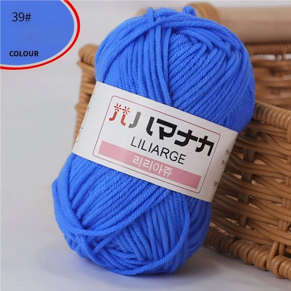 Fil à tricoter en coton doux et épais pour bébé, fil de velours en fibres épaisses pour tricot à la main, fil à crocheter pour pull DIY