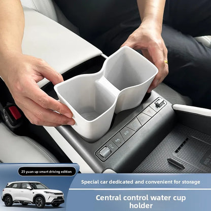 Porte-gobelet d'eau de commande centrale de voiture, résistant à la saleté, couleurs originales de voiture, intérieur spécial modifié pour 25 BYD Yuan Up ATTO2