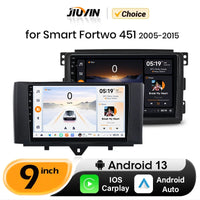 JIUYIN-Autoradio TS18 AI Voice Wireless CarPlay Android Auto Radio pour Smart Fortwo 451, 2005-2010, 4G, GPS, 2Din, Limitation de la voiture