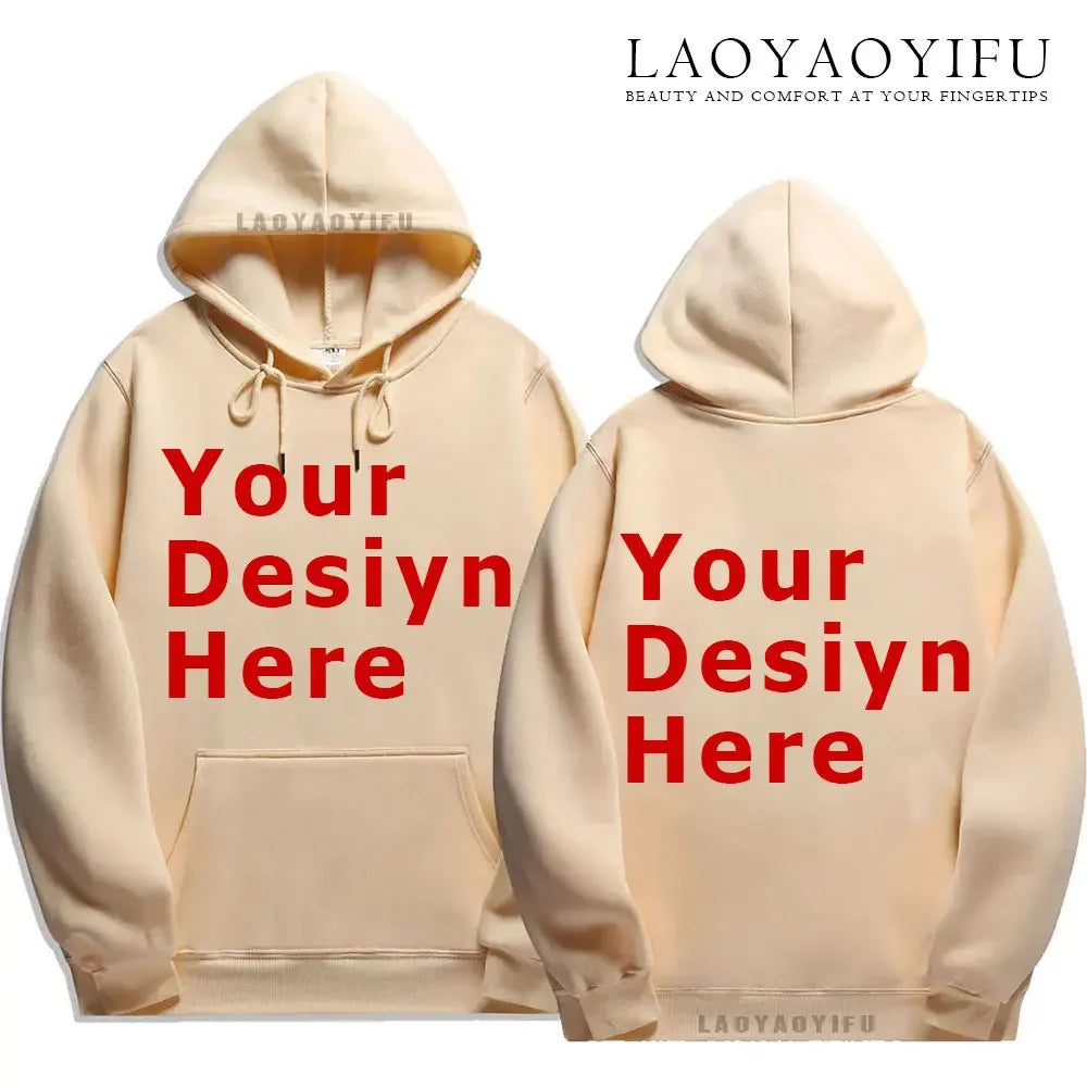 Chemises de ville ajoutez votre propre conception de texte personnalisé personnalisé avant et arrière sweat à capuche fête d'anniversaire personnalisation vêtements