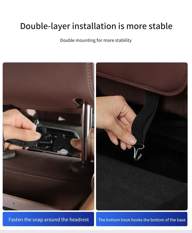 Sac de rangement arrière en cuir pour siège de voiture, anti-usure, coussin anti-rika, accessoires pour XPENG P5 P7 G3 G9 N5 F30 H93 BETA