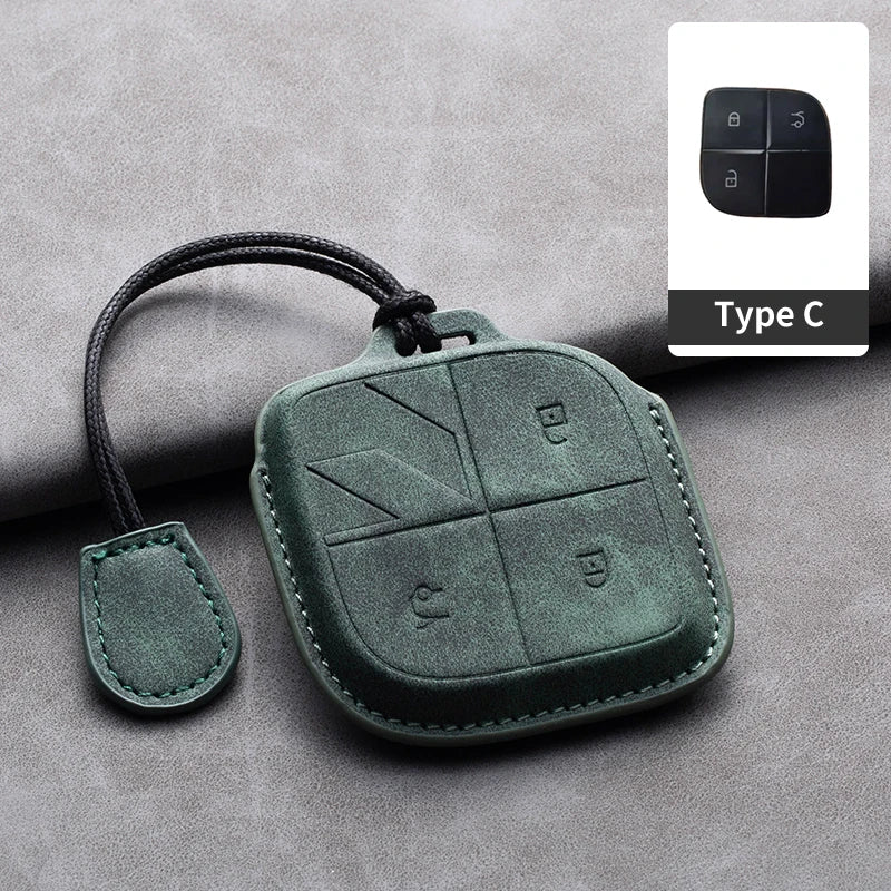 Convient pour LYNK & CO 08 2022 2023 2024 housse de clé télécommande intelligente de voiture en cuir coque de Protection de clé de voiture accessoires de décoration