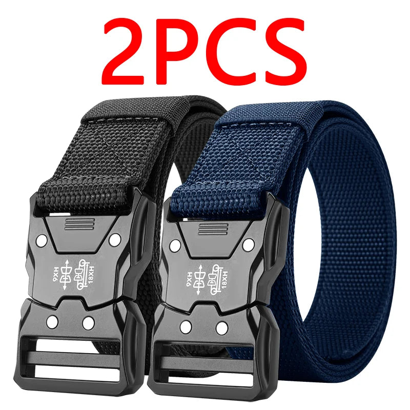 Ceinture DulWaist pour hommes et femmes, structure automatique durable, parfaite pour les aventures en plein air, accessoires unisexes, 2 pièces