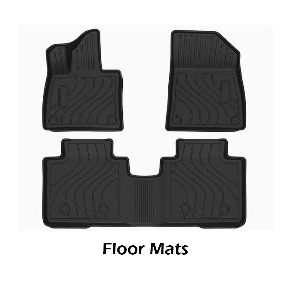 Tapis de sol de voiture Zeekr 7X 2024 2025 2026, 5 sièges, doublure de chargement toutes saisons, coussinet de coffre, accessoires imperméables en TPE