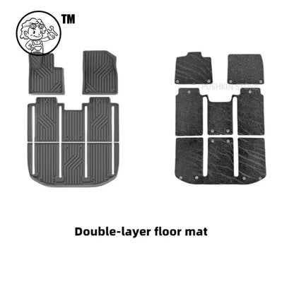 Tapis de sol de voiture pour Zeekr 9X 2025 2026, tapis de coffre en TPE et doublure de chargement, tapis de coffre toutes saisons, accessoires de doublure de sol