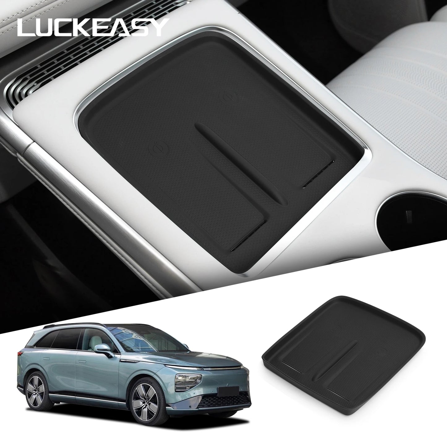 Tapis de chargement sans fil pour Xpeng G9 2024, tapis de protection, accessoires d'intérieur automobile, tapis antidérapant pour chargeur de téléphone de voiture