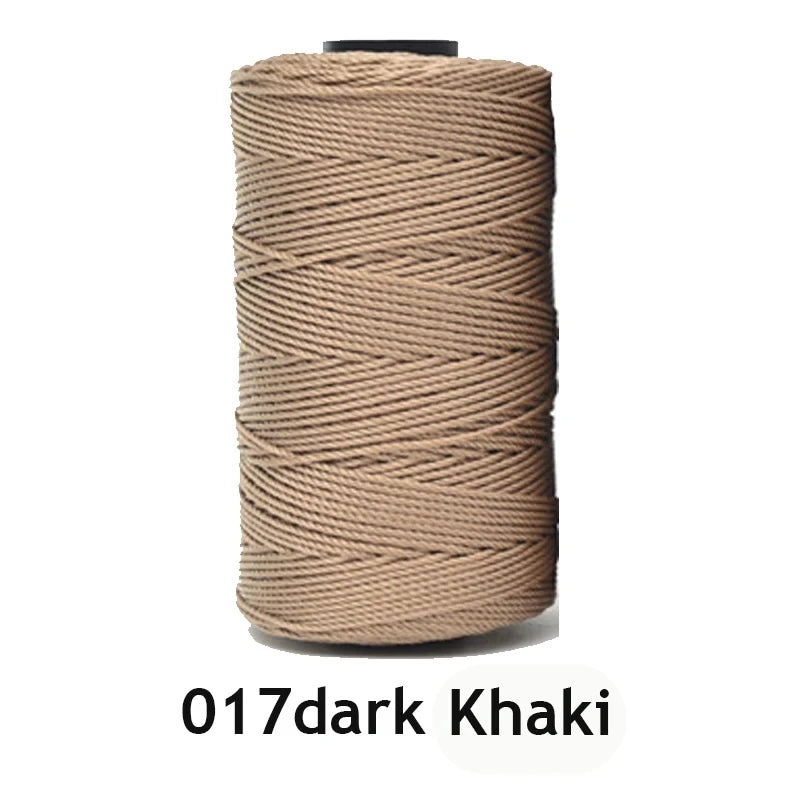 Fil de soie et coton glacé léger d'été, 1.5mm, 200m, fil au Crochet pour bricolage, artisanat, sac, chapeau, chaussures, fil en polypropylène, cordon de fil au Crochet