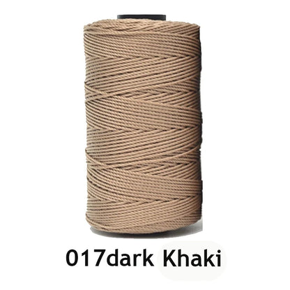 Fil de soie et coton glacé léger d'été, 1.5mm, 200m, fil au Crochet pour bricolage, artisanat, sac, chapeau, chaussures, fil en polypropylène, cordon de fil au Crochet