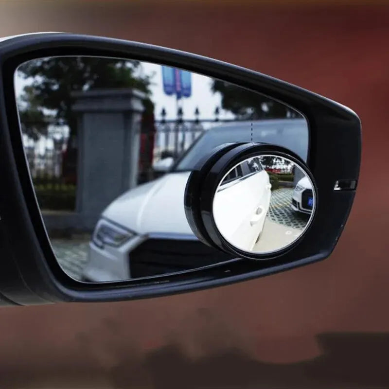 Rétroviseur d'Angle Mort de Voiture 2 en 1 Multifonctionnel, Revêtement de Pluie pour les Jours de Pluie, Vision Extensible, Sécurité de Conduite, 2 Pièces