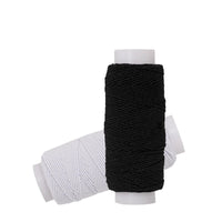 Fil élastique noir et blanc de 20m, corde élastique de 0.6mm, très fin, haute élasticité, ligne inférieure pour Machine à coudre, ligne de liaison pour vêtements de bricolage