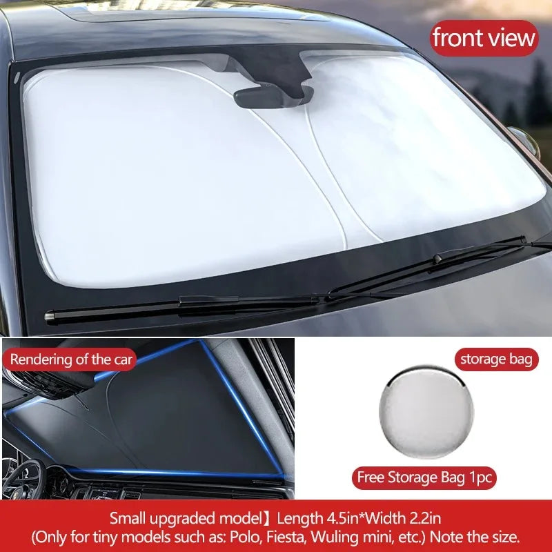 Protection UV de voiture, pare-brise avant, pare-soleil pliable, articles de protection d'été, fonction d'isolation thermique et de conservation de voiture