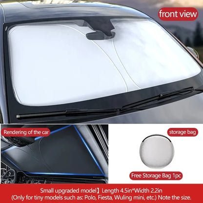 Protection UV de voiture, pare-brise avant, pare-soleil pliable, articles de protection d'été, fonction d'isolation thermique et de conservation de voiture