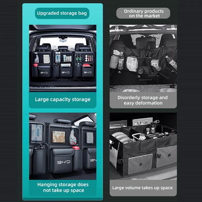 1 pièces sac de rangement de coffre de voiture SUV siège arrière outils suspendus organisateur sac de rangement multifonctionnel pour BYD Seal Atto3 S2 S6 S7 X Dream