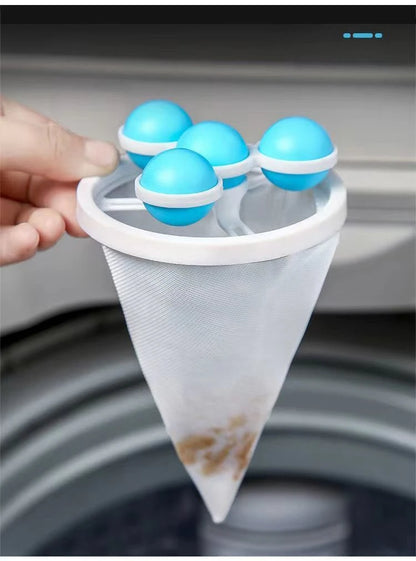 Filtre à poils flottants pour Machine à laver, en fourrure d'animaux, en peluche, attrape-poils, réutilisable, maille, collecte de saletés, boules de nettoyage, nouveau