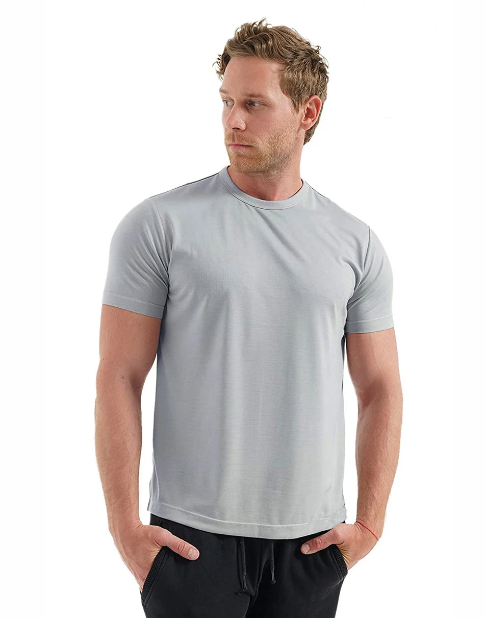 100% laine mérinos T-Shirt hommes à manches courtes chemises mérinos Sport léger couche de Base randonnée T-Shirt doux respirant maillot de corps