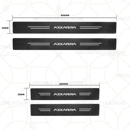 Autocollants de coffre en Fiber de carbone, 4/5 pièces, pour voiture Geely Zeekr LYNK & CO Azkarra Monjaro Atlas Pro Coolray Tugella, décor de seuil de porte