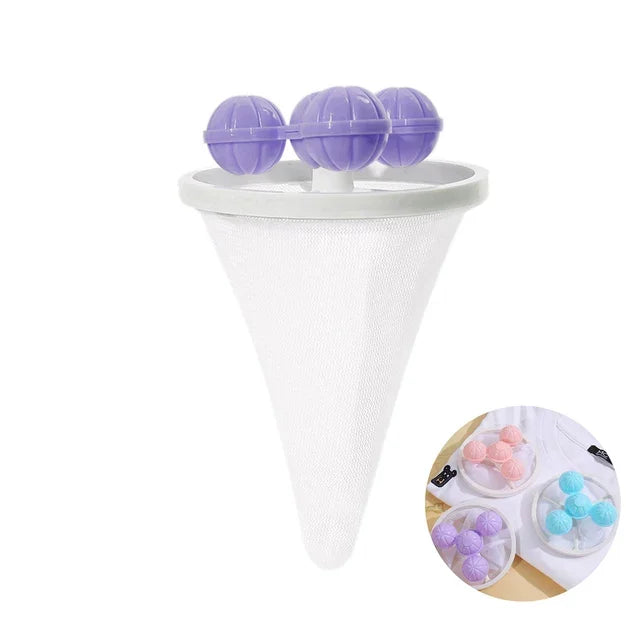 Sac filtrant réutilisable pour machine à laver, attrape-cheveux, peluches, poils d'animaux, vêtements, livres, outils, sac de collecte, boule à linge, D343
