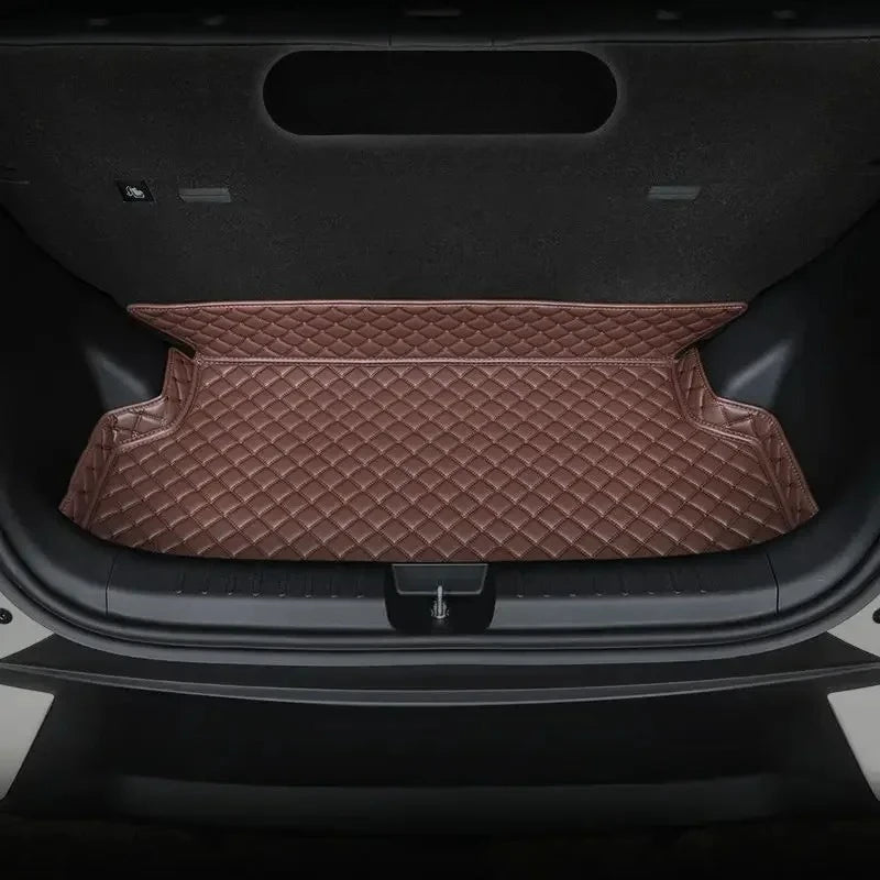 Tapis de coffre de voiture personnalisé en cuir de mouette, couverture complète, doublure de chargement, accessoires d'intérieur imperméables pour BYD Dolphin Mini /surf 2025