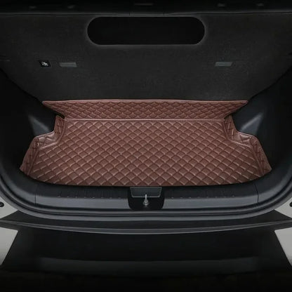 Tapis de coffre de voiture personnalisé en cuir de mouette, couverture complète, doublure de chargement, accessoires d'intérieur imperméables pour BYD Dolphin Mini /surf 2025