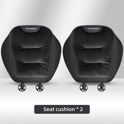 Housse de siège de voiture en flanelle pour Ranger T9 T7 T1 Raptor, coussin de siège avant/arrière de voiture en peluche chaud d'hiver, accessoires d'intérieur automobile