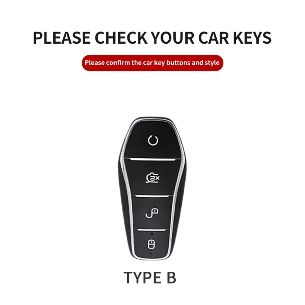Étui de protection pour clé de voiture, support pour BYD Han Ev Tang Dm Qin PLUS Song Pro MAX Yuan DolDave E2, protecteur de clé automatique, accessoires de voiture