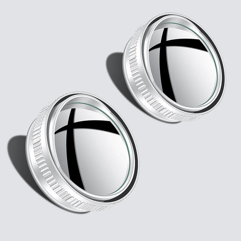 Miroir d'angle mort pour voiture, 2 pièces, rétroviseur de voiture, Vision complète 360, large colère, aide au stationnement, miroir convexe